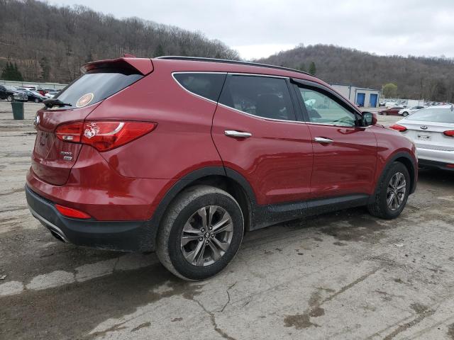 5XYZUDLB7DG004238 - 2013 HYUNDAI SANTA FE S RED photo 3