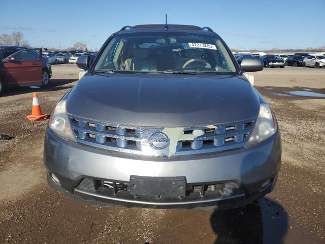 JN8AZ08W95W436664 - 2005 NISSAN MURANO SL GRAY photo 5