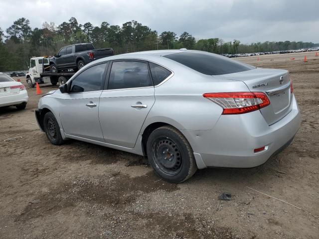 3N1AB7AP9FY257243 - 2015 NISSAN SENTRA S SILVER photo 2