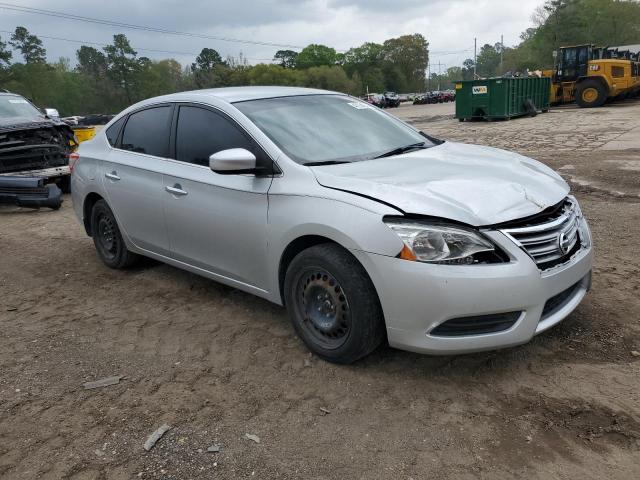 3N1AB7AP9FY257243 - 2015 NISSAN SENTRA S SILVER photo 4