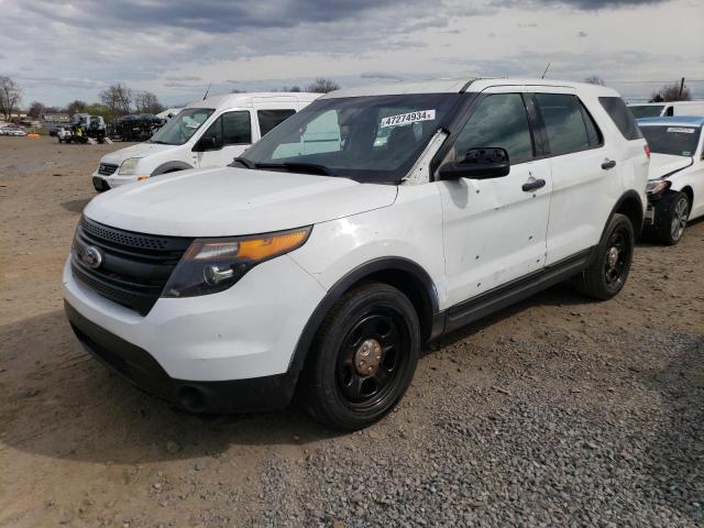 1FM5K8ARXFGB13073 - 2015 FORD EXPLORER POLICE INTERCEPTOR თეთრი ფოტო 1