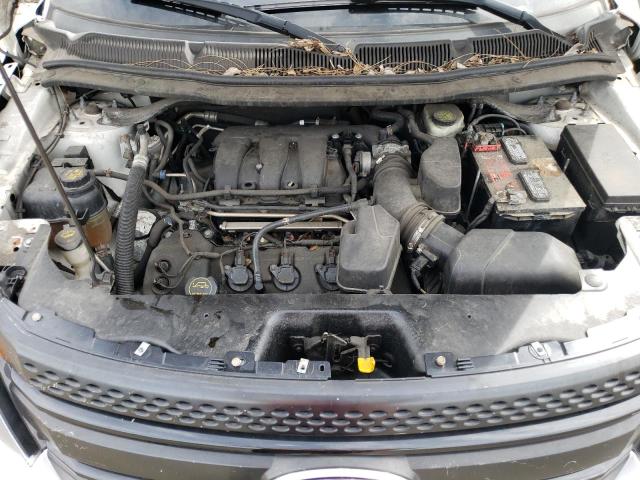 1FM5K8ARXFGB13073 - 2015 FORD EXPLORER POLICE INTERCEPTOR თეთრი ფოტო 12