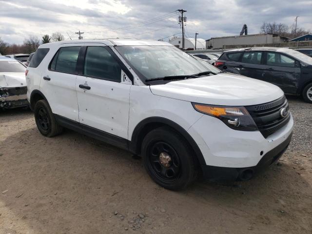 1FM5K8ARXFGB13073 - 2015 FORD EXPLORER POLICE INTERCEPTOR თეთრი ფოტო 4