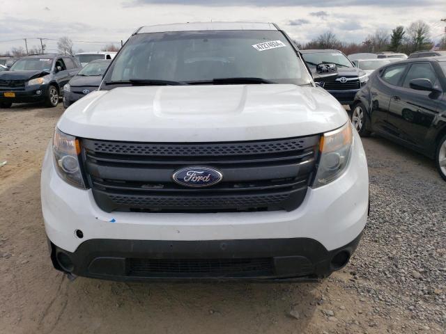 1FM5K8ARXFGB13073 - 2015 FORD EXPLORER POLICE INTERCEPTOR თეთრი ფოტო 5