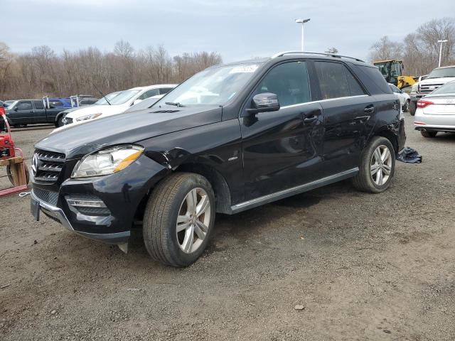 4JGDA5HB2CA030659 - 2012 MERCEDES-BENZ ML 350 4MATIC BLACK photo 1