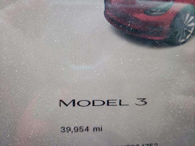 5YJ3E1EA0NF304752 - 2022 TESLA MODEL 3 RED photo 9