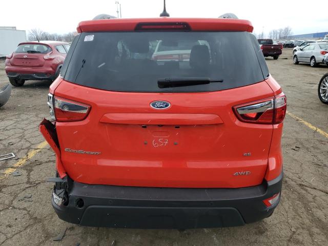 MAJ6S3GL7MC397657 - 2021 FORD ECOSPORT SE RED photo 6