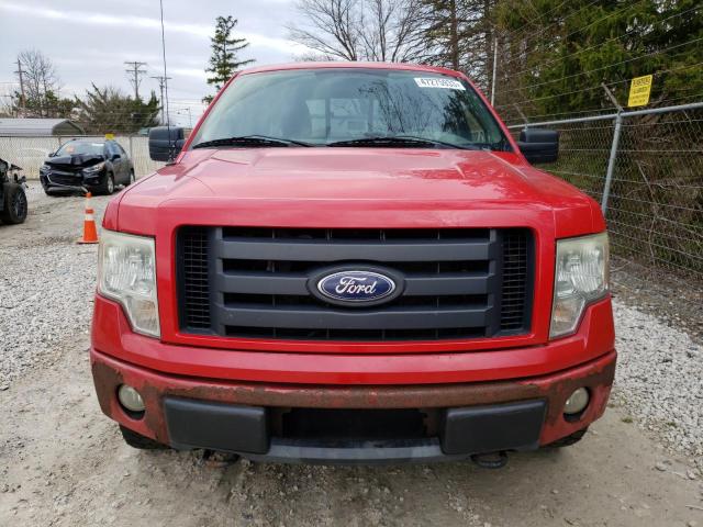 1FTEX1EW8AFA12318 - 2010 FORD F150 SUPER CAB RED photo 5