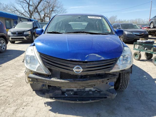 3N1BC1CP5AL381608 - 2010 NISSAN VERSA S BLUE photo 5