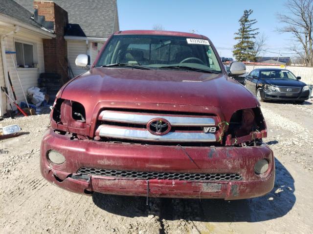 5TBBT44143S359646 - 2003 TOYOTA TUNDRA ACCESS CAB SR5 BURGUNDY photo 5