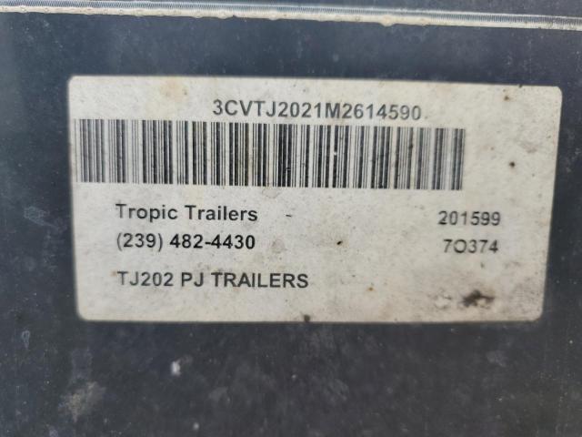 3CVTJ2021M2614590 - 2021 PJTM TRAILER BLACK photo 10