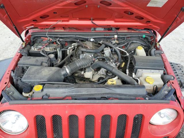 1J4GA39147L230586 - 2007 JEEP WRANGLER X RED photo 12