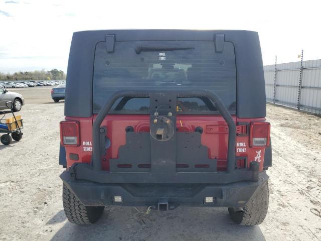 1J4GA39147L230586 - 2007 JEEP WRANGLER X RED photo 6