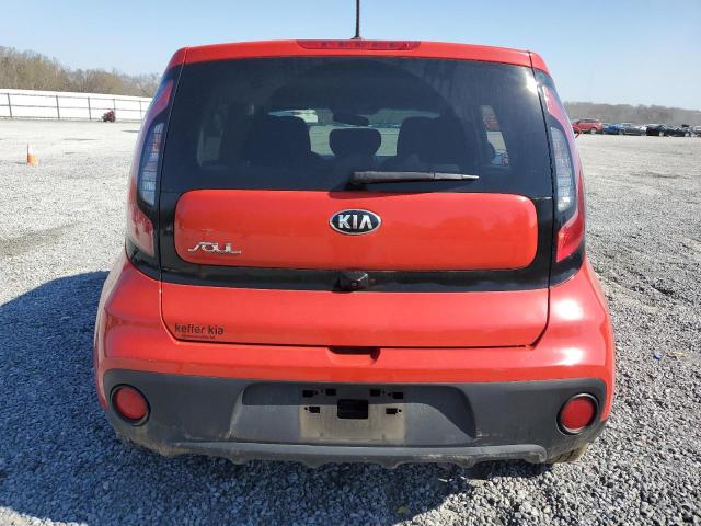 KNDJN2A29K7672568 - 2019 KIA SOUL RED photo 6