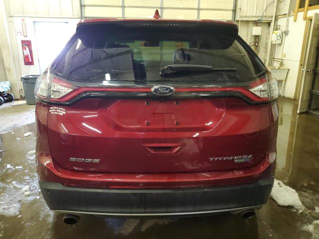 2FMPK4K9XFBB23707 - 2015 FORD EDGE TITANIUM RED photo 6