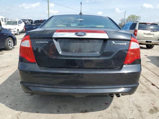 3FADP0L31AR140908 - 2010 FORD FUSION HYBRID BLACK photo 6