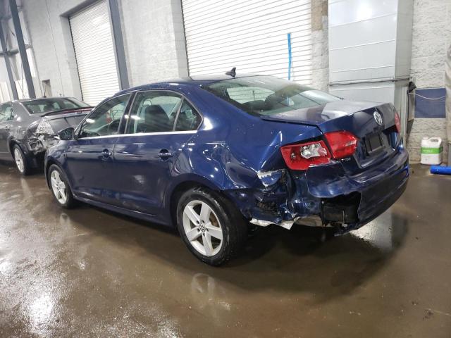 3VWLL7AJ1DM290835 - 2013 VOLKSWAGEN JETTA TDI BLUE photo 2