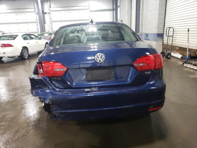 3VWLL7AJ1DM290835 - 2013 VOLKSWAGEN JETTA TDI BLUE photo 6