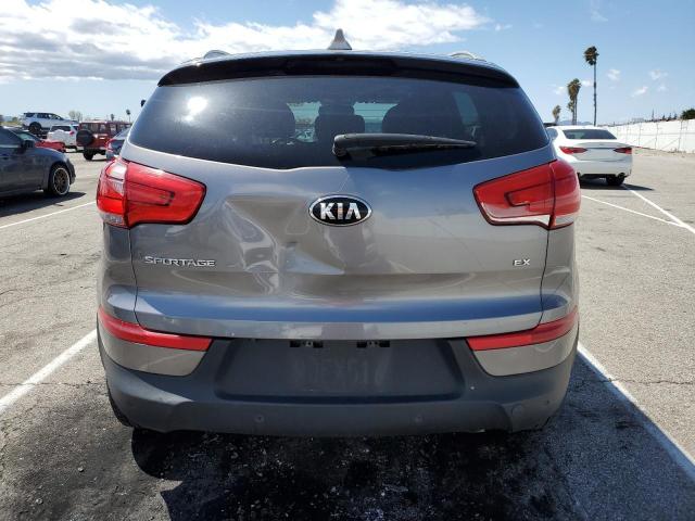 KNDPCCAC2F7791941 - 2015 KIA SPORTAGE EX GRAY photo 6