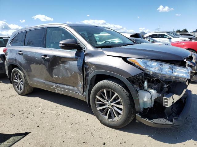 5TDJZRFH8HS436311 - 2017 TOYOTA HIGHLANDER SE GRAY photo 4