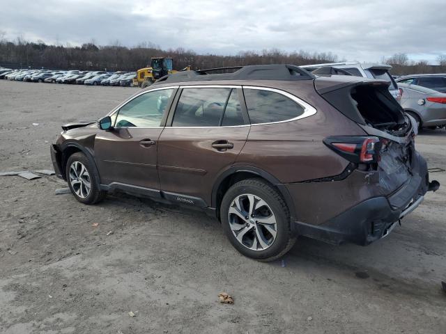 4S4BTANC4L3162043 - 2021 SUBARU OUTBACK LIMITED BROWN photo 2