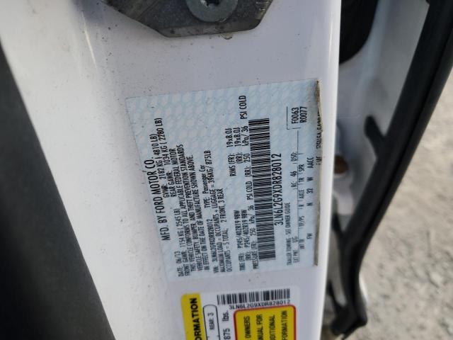 3LN6L2G9XDR828012 - 2013 LINCOLN MKZ WHITE photo 12