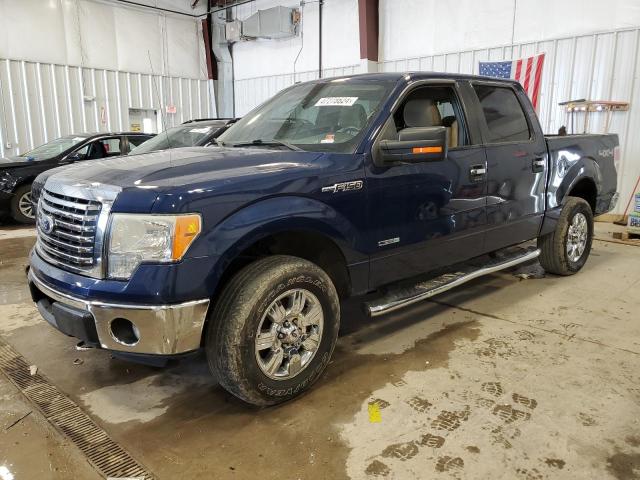 1FTFW1ET5BFB54186 - 2011 FORD F150 SUPERCREW BLUE photo 1