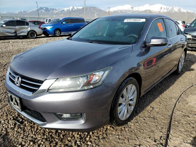 1HGCR3F87EA032190 - 2014 HONDA ACCORD EXL GRAY photo 1