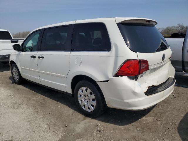 2V4RW4D17AR230874 - 2010 VOLKSWAGEN ROUTAN S WHITE photo 2