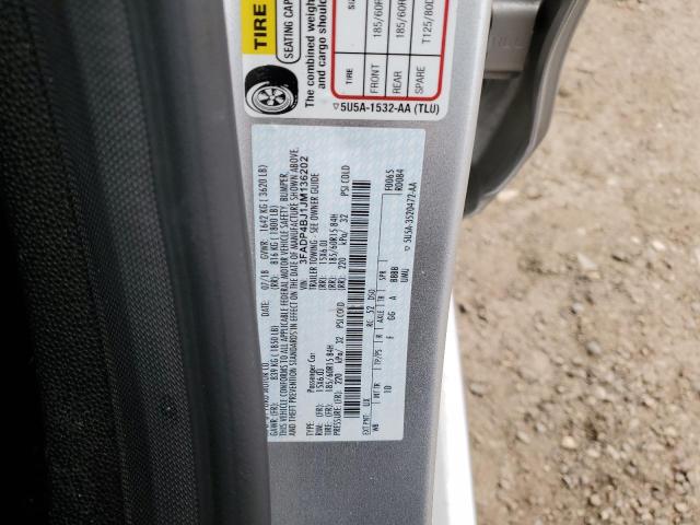 3FADP4BJ1JM136202 - 2018 FORD FIESTA SE SILVER photo 13