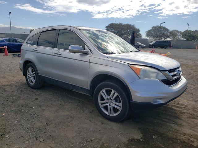 JHLRE3H76AC006156 - 2010 HONDA CR-V EXL SILVER photo 4