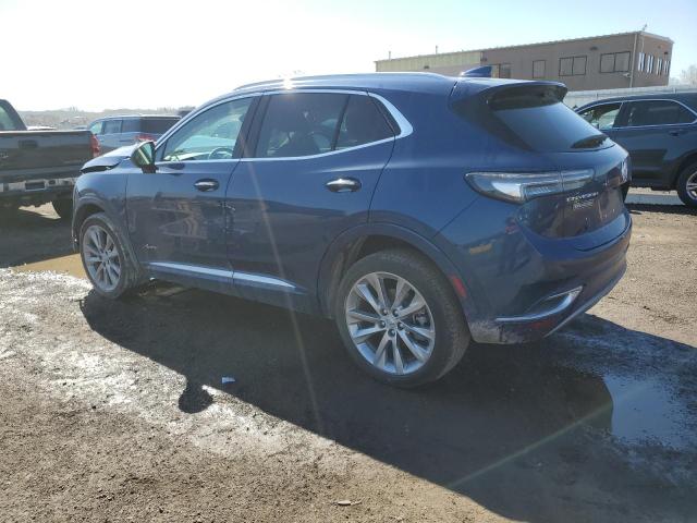 LRBFZRR40ND015574 - 2022 BUICK ENVISION AVENIR BLUE photo 2