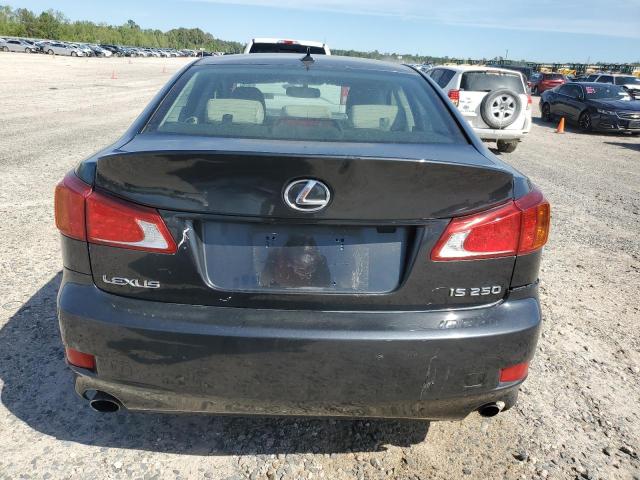 JTHCF5C23A5044681 - 2010 LEXUS IS 250 BLACK photo 6