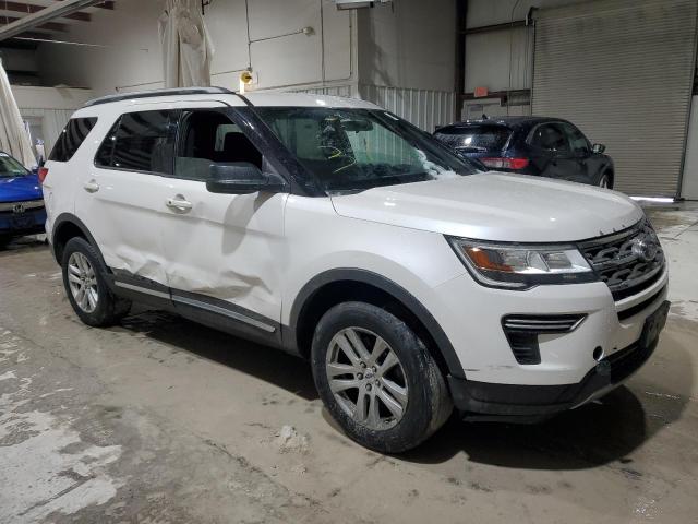 1FM5K8DH6JGA91410 - 2018 FORD EXPLORER XLT WHITE photo 4