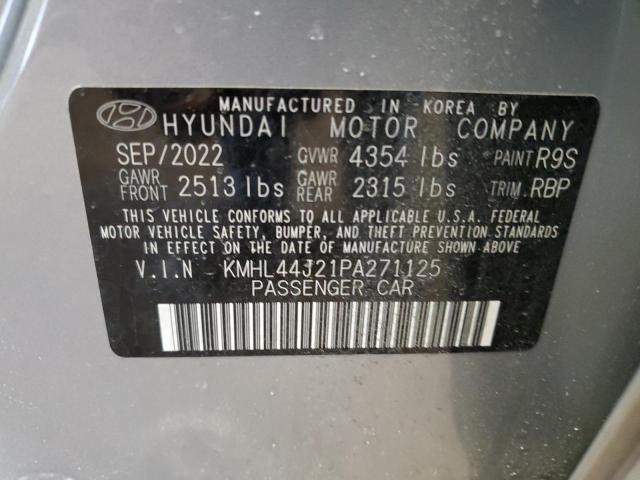 KMHL44J21PA271125 - 2023 HYUNDAI SONATA SEL PLUS SILVER photo 12