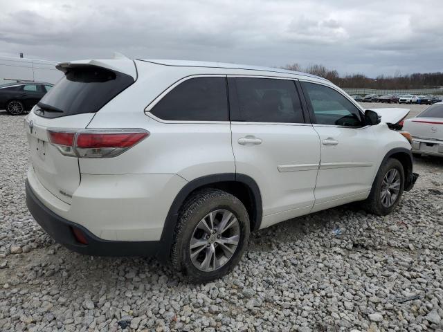 5TDJKRFHXFS222471 - 2015 TOYOTA HIGHLANDER XLE Ağ foto 3