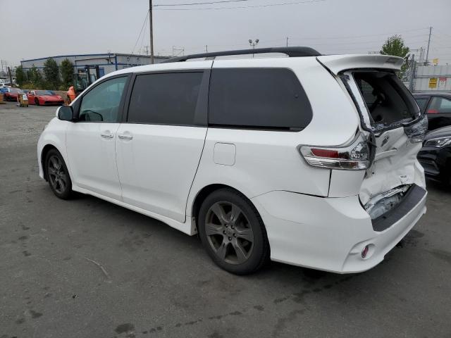 5TDXZ3DC9HS832908 - 2017 TOYOTA SIENNA SE WHITE photo 2