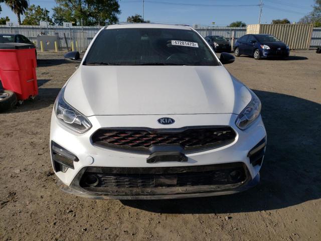 3KPF44AC0ME271636 - 2021 KIA FORTE GT WHITE photo 5