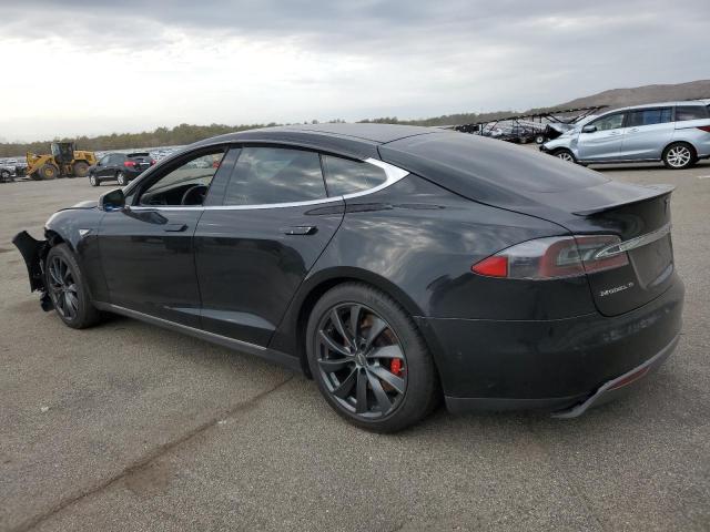 5YJSA1H28EFP64091 - 2014 TESLA MODEL S BLACK photo 2