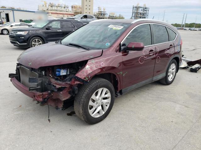 2HKRM3H75FH519734 - 2015 HONDA CR-V EXL BURGUNDY photo 1