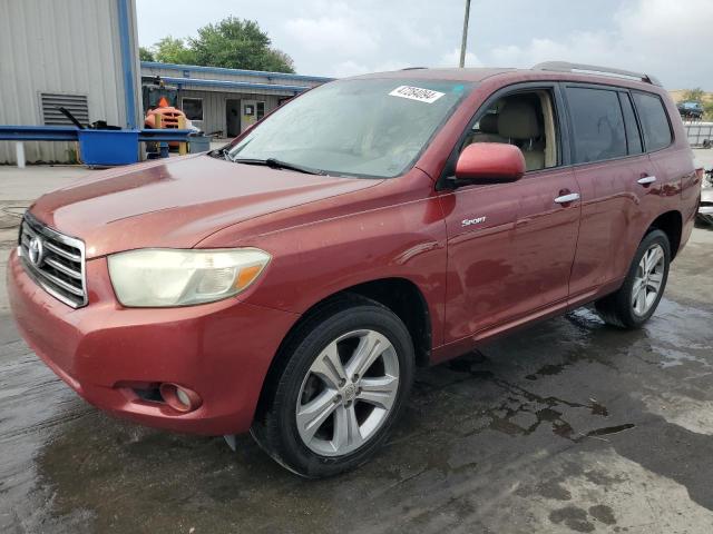 JTEDS43A382046652 - 2008 TOYOTA HIGHLANDER SPORT BURGUNDY photo 1