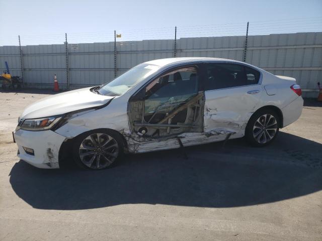 1HGCR2F51EA280998 - 2014 HONDA ACCORD SPORT WHITE photo 1