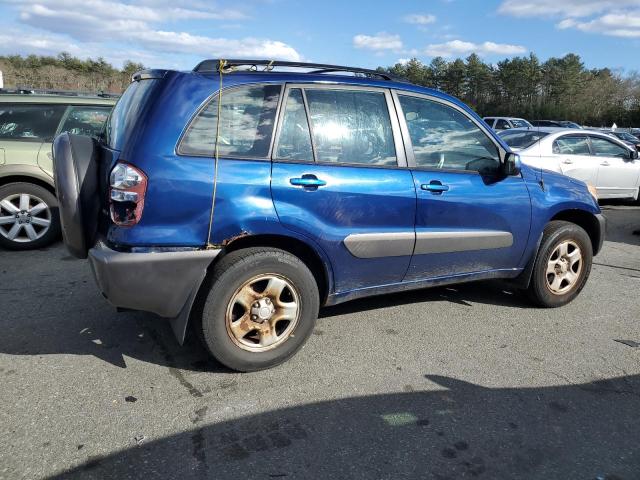 JTEHD20VX46005798 - 2004 TOYOTA RAV4 BLUE photo 3