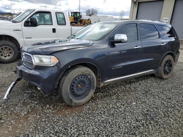 1C4SDJET2EC394435 - 2014 DODGE DURANGO CITADEL GRAY photo 1