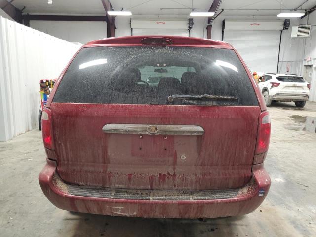 1A4GP45R16B656630 - 2006 CHRYSLER TOWN & COU წითელი ფოტო 6