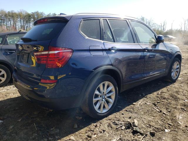 5UXWY3C58G0N87312 - 2016 BMW X3 XDRIVE28D BLUE photo 3