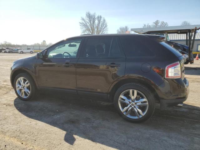 2FMDK3JC4EBB60745 - 2014 FORD EDGE SEL BLACK photo 2