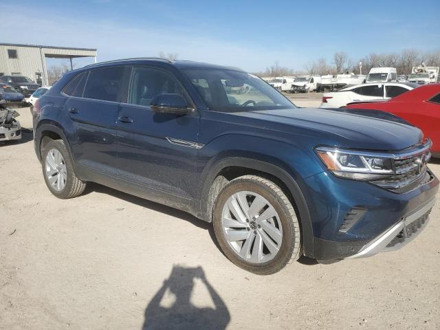 1V2WE2CA2MC220948 - 2021 VOLKSWAGEN ATLAS CROS SE BLUE photo 4
