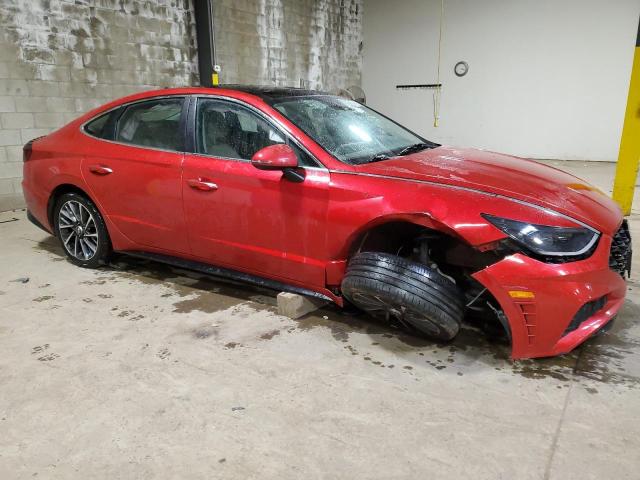 5NPEH4J27LH023109 - 2020 HYUNDAI SONATA LIMITED RED photo 4