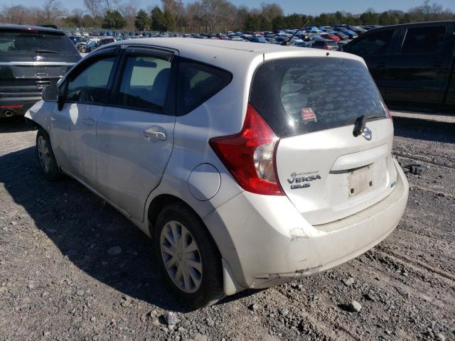 3N1CE2CP0EL377167 - 2014 NISSAN VERSA NOTE S WHITE photo 2